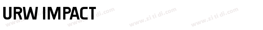 URW Impact字体转换